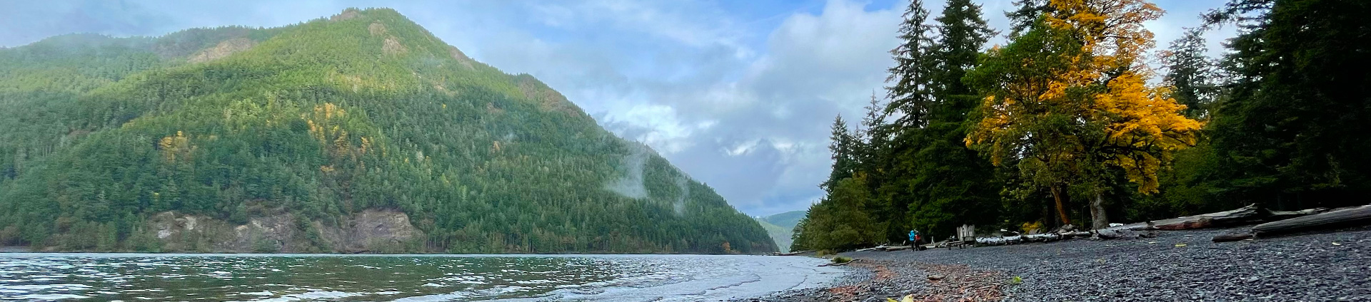 header image of Lake Crescent in fall